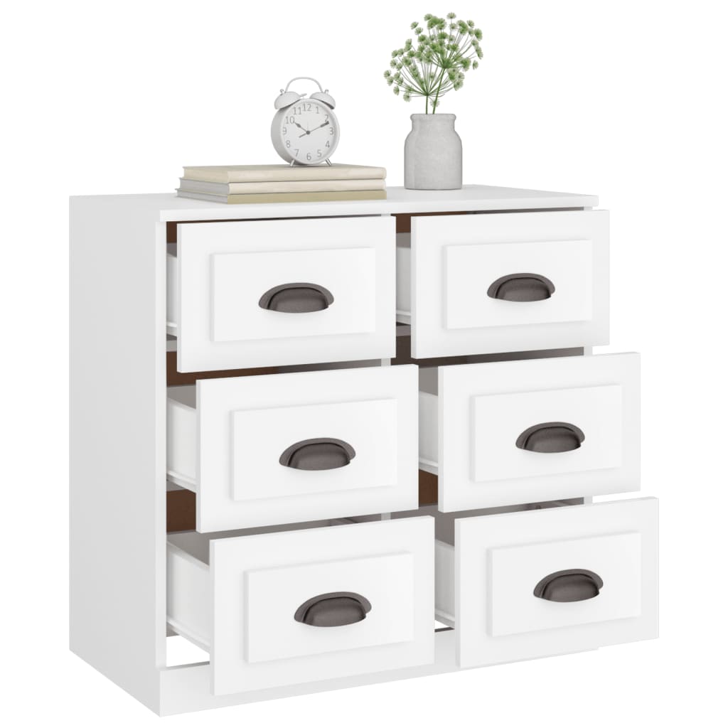Sideboard White 70x35,5x67,5 cm Engineered Wood