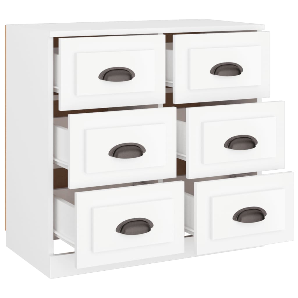 Sideboard White 70x35,5x67,5 cm Engineered Wood