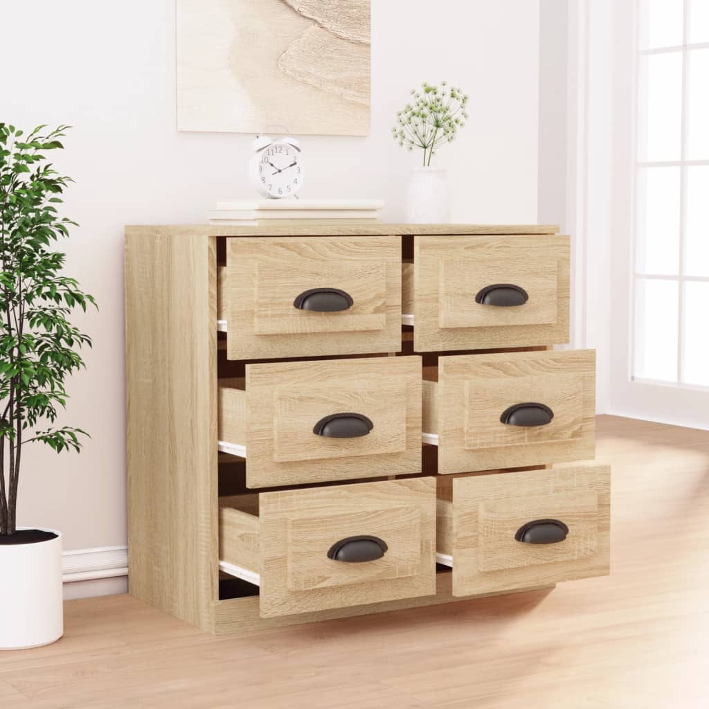 Sideboard Sonoma Oak 70x35,5x67,5 cm Engineered Wood