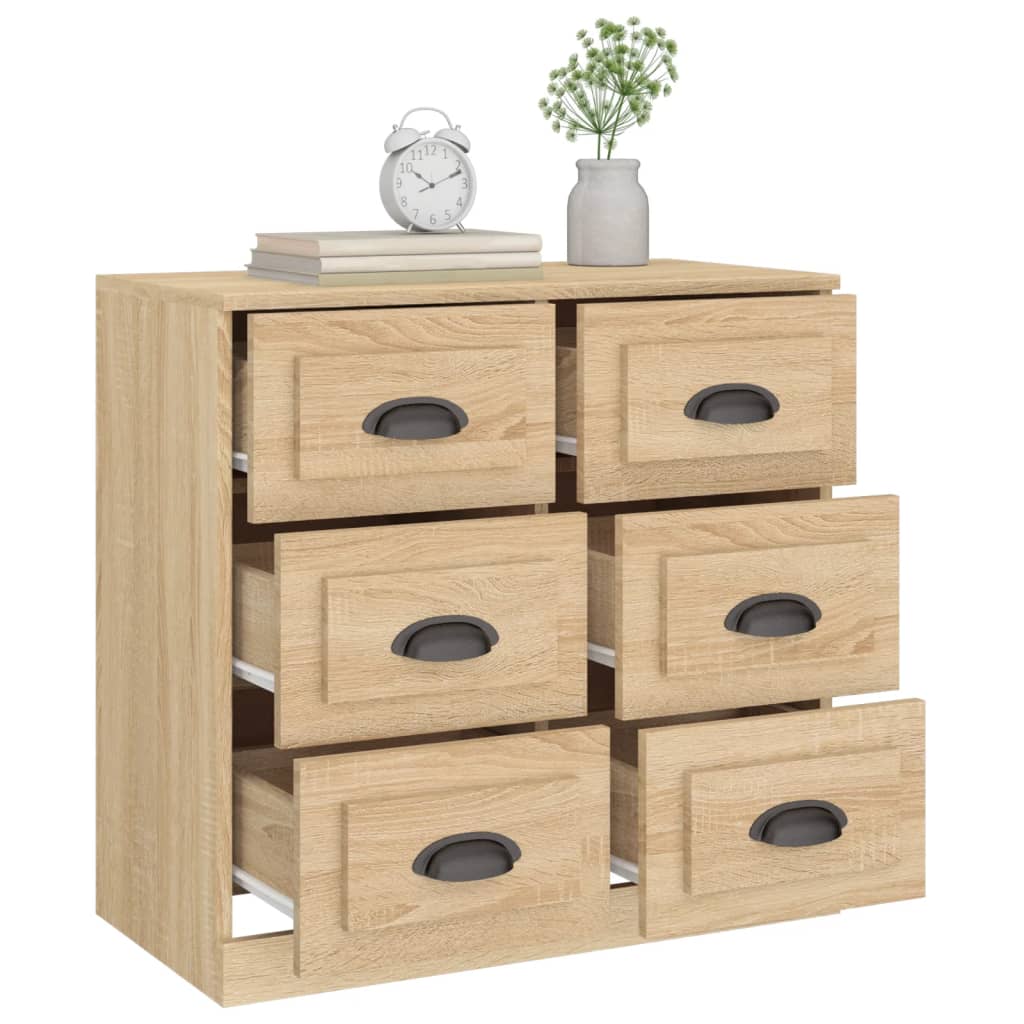 Sideboard Sonoma Oak 70x35,5x67,5 cm Engineered Wood