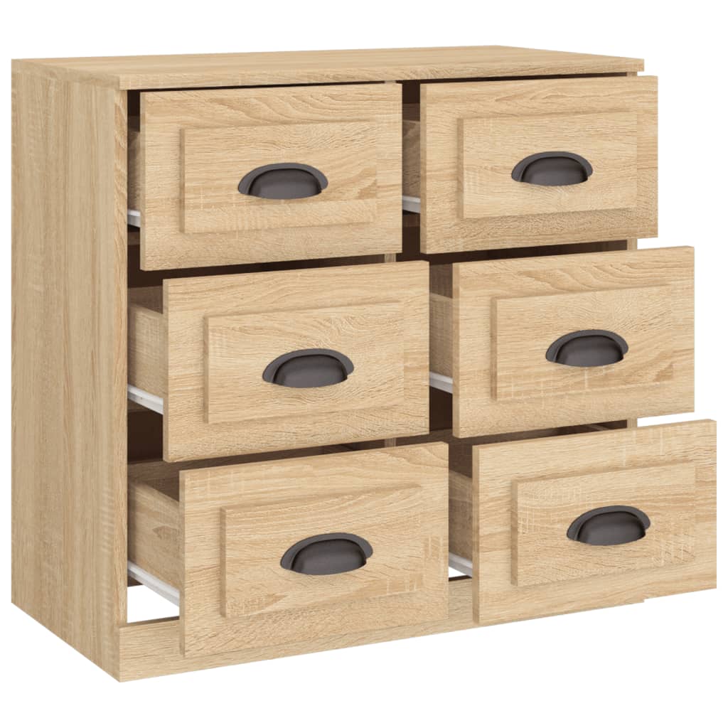 Sideboard Sonoma Oak 70x35,5x67,5 cm Engineered Wood