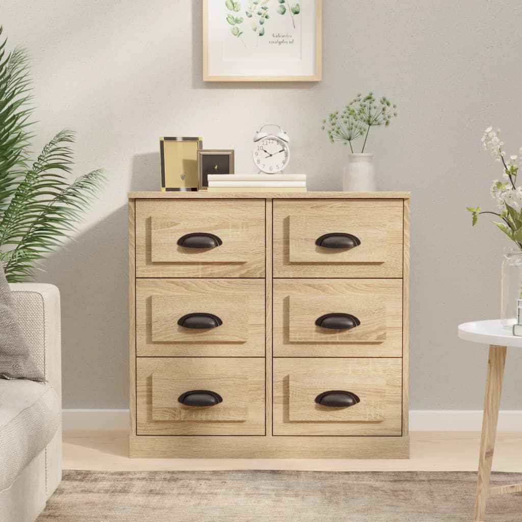 Sideboard Sonoma Oak 70x35,5x67,5 cm Engineered Wood