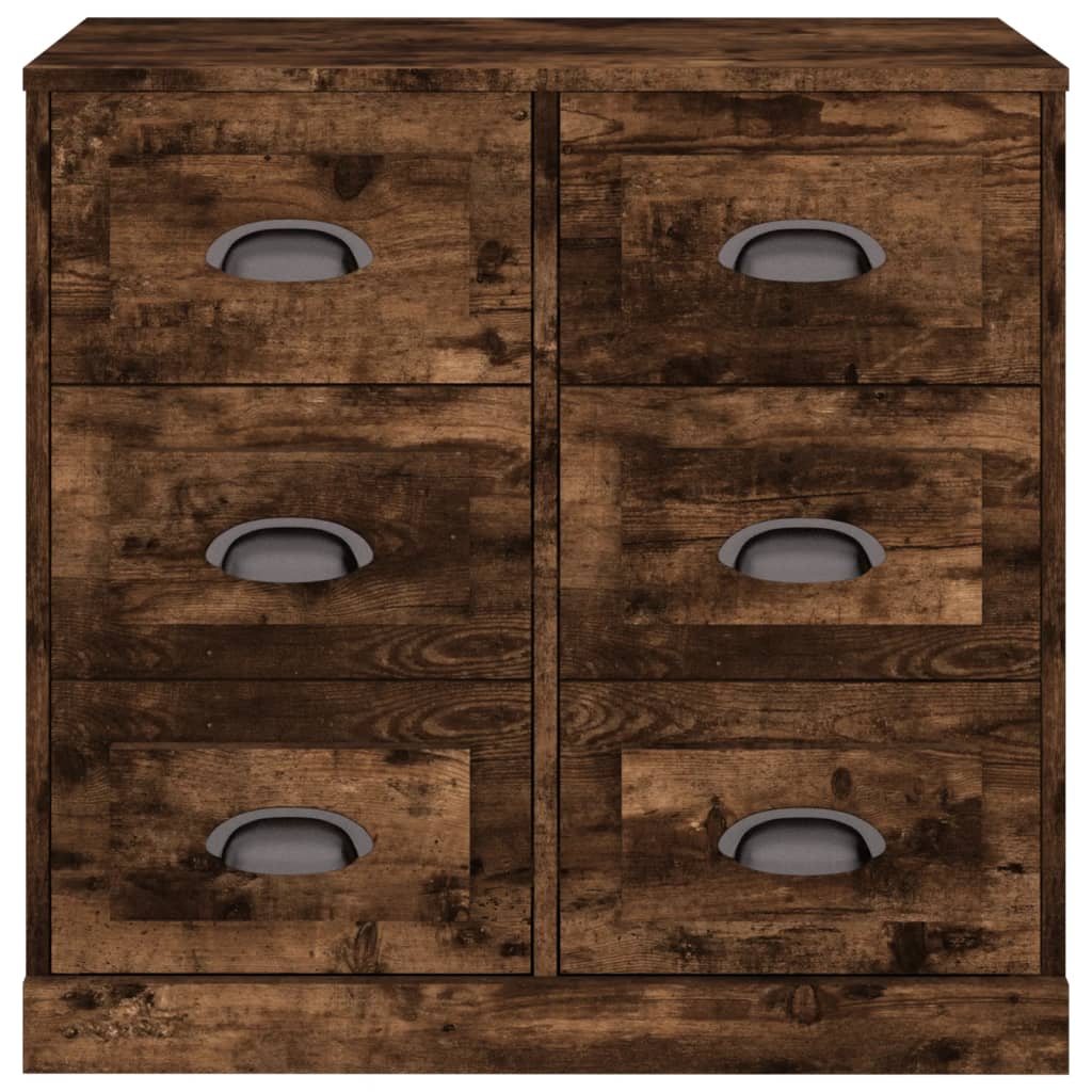 Sideboard Smoked Oak 70x35.5x67.5 cm Engineered Wood