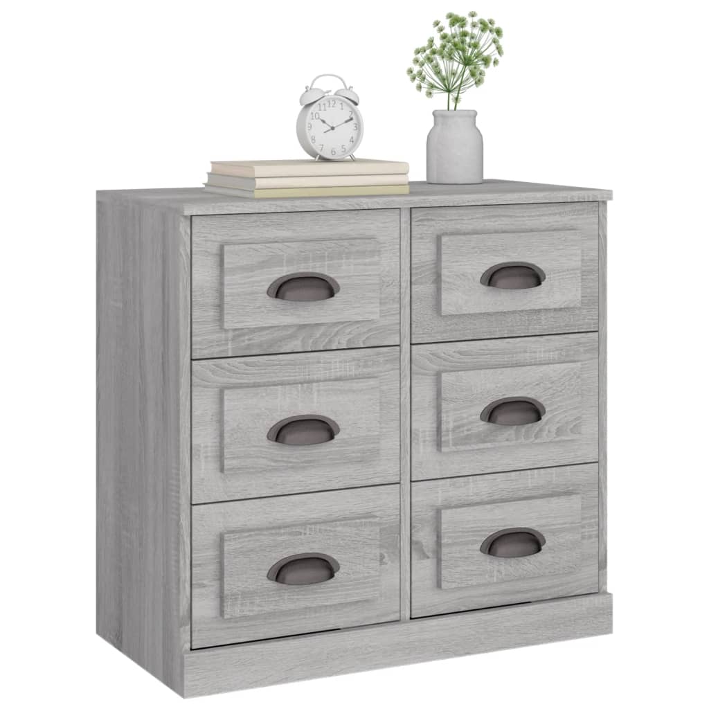 Sideboard Grey Sonoma 70x35,5x67,5 cm Engineered Wood