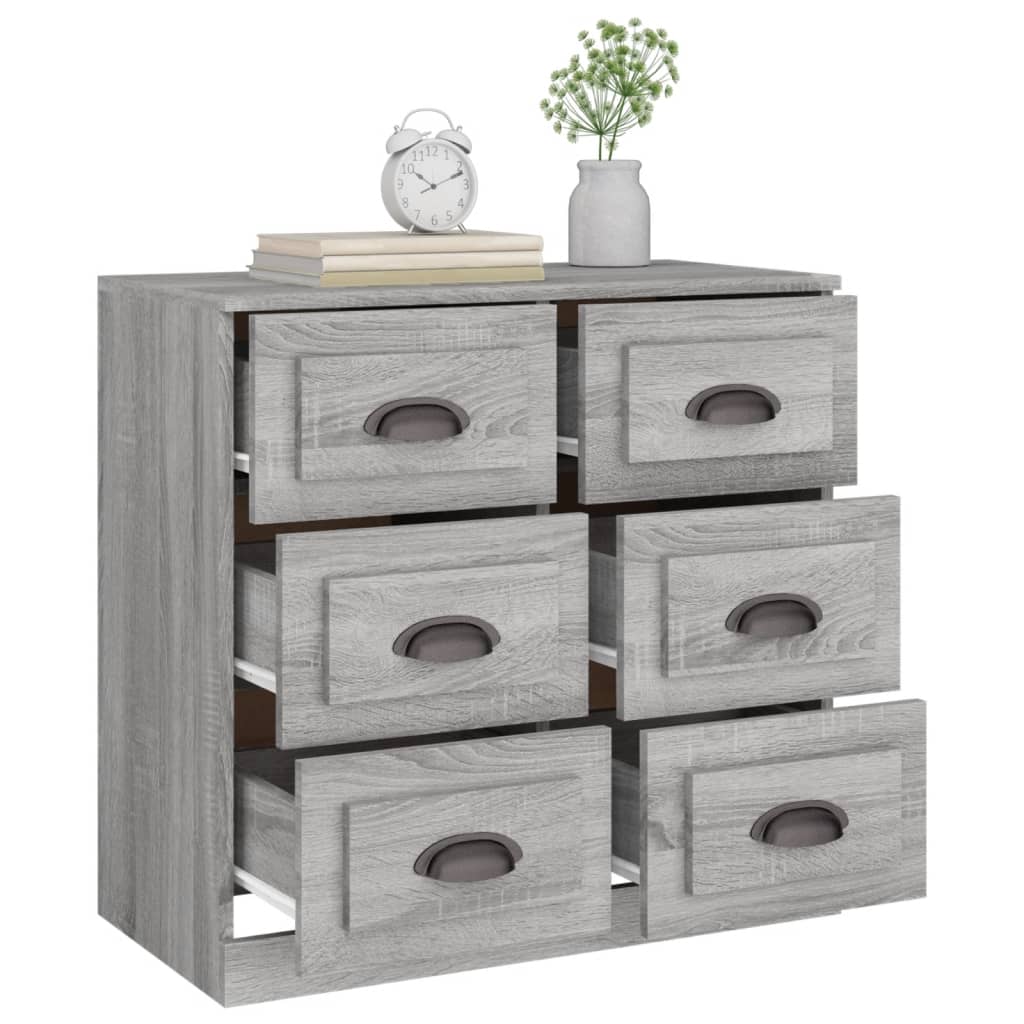 Sideboard Grey Sonoma 70x35,5x67,5 cm Engineered Wood