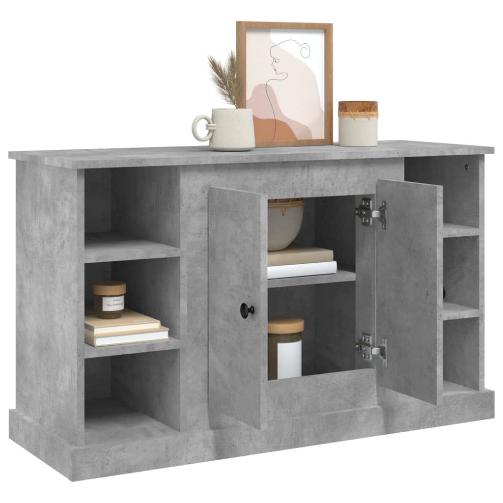 Sideboard Concrete Grey 100x35,5x60 cm Engineered Wood