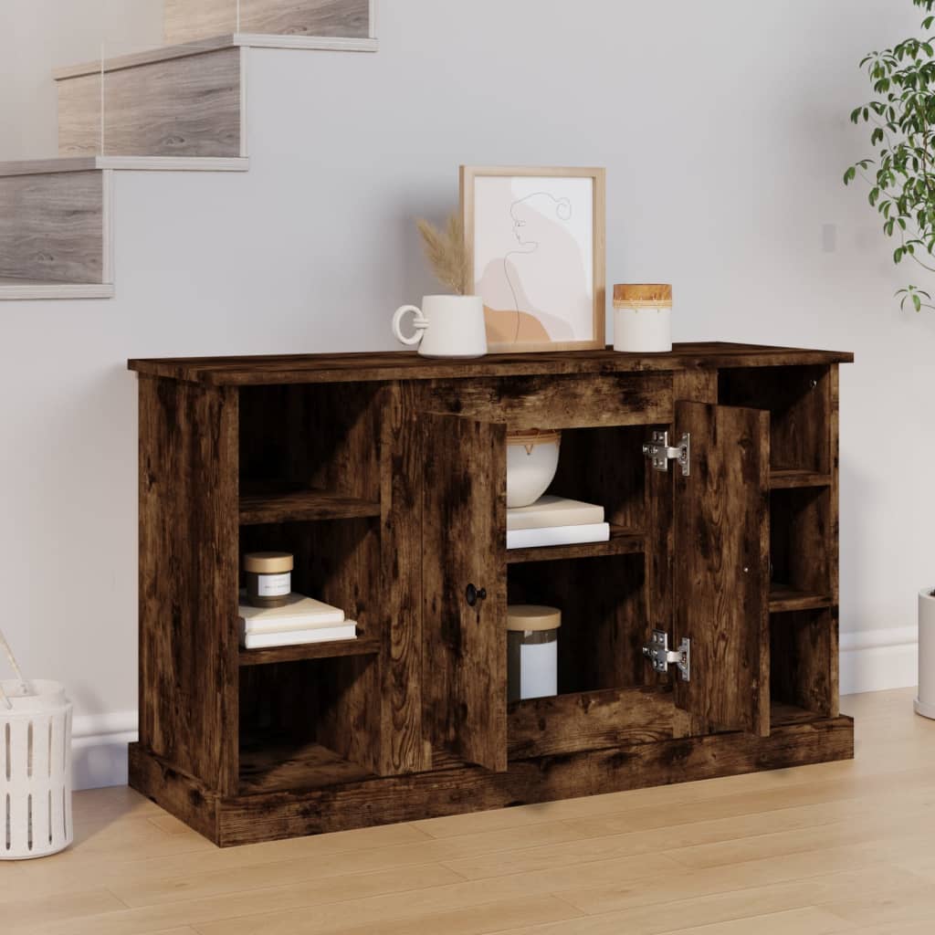 Sideboard Smoked Oak 100x35,5x60 cm Engineered Wood