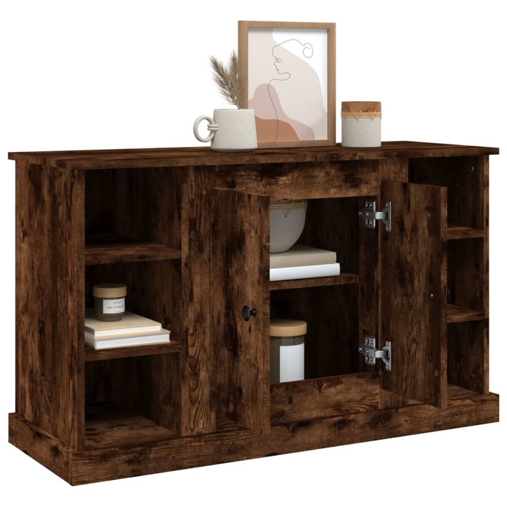 Sideboard Smoked Oak 100x35,5x60 cm Engineered Wood