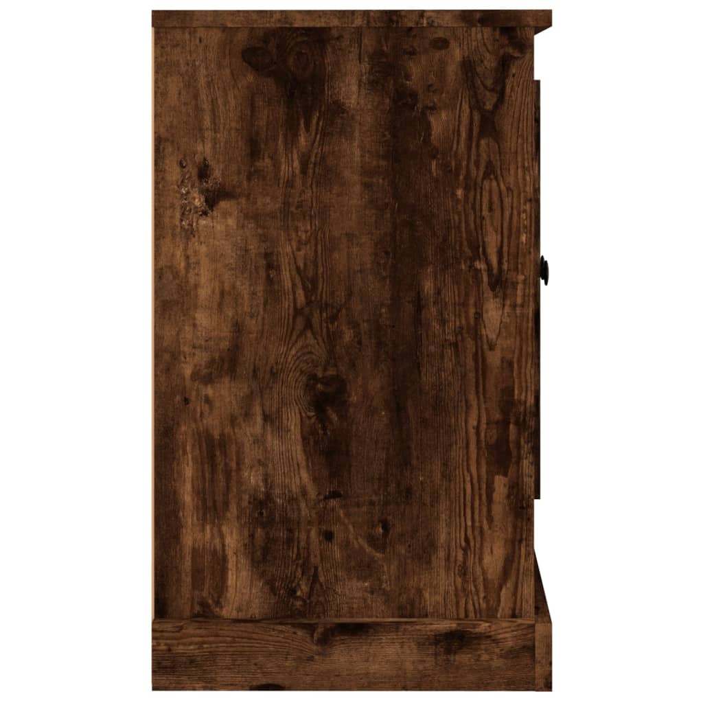 Sideboard Smoked Oak 100x35,5x60 cm Engineered Wood