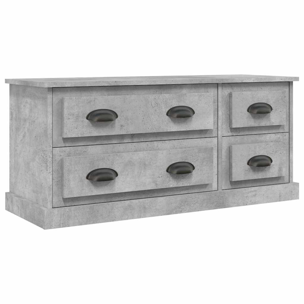 TV Cabinet Concrete Grey 100x35,5x45 cm Engineered Wood