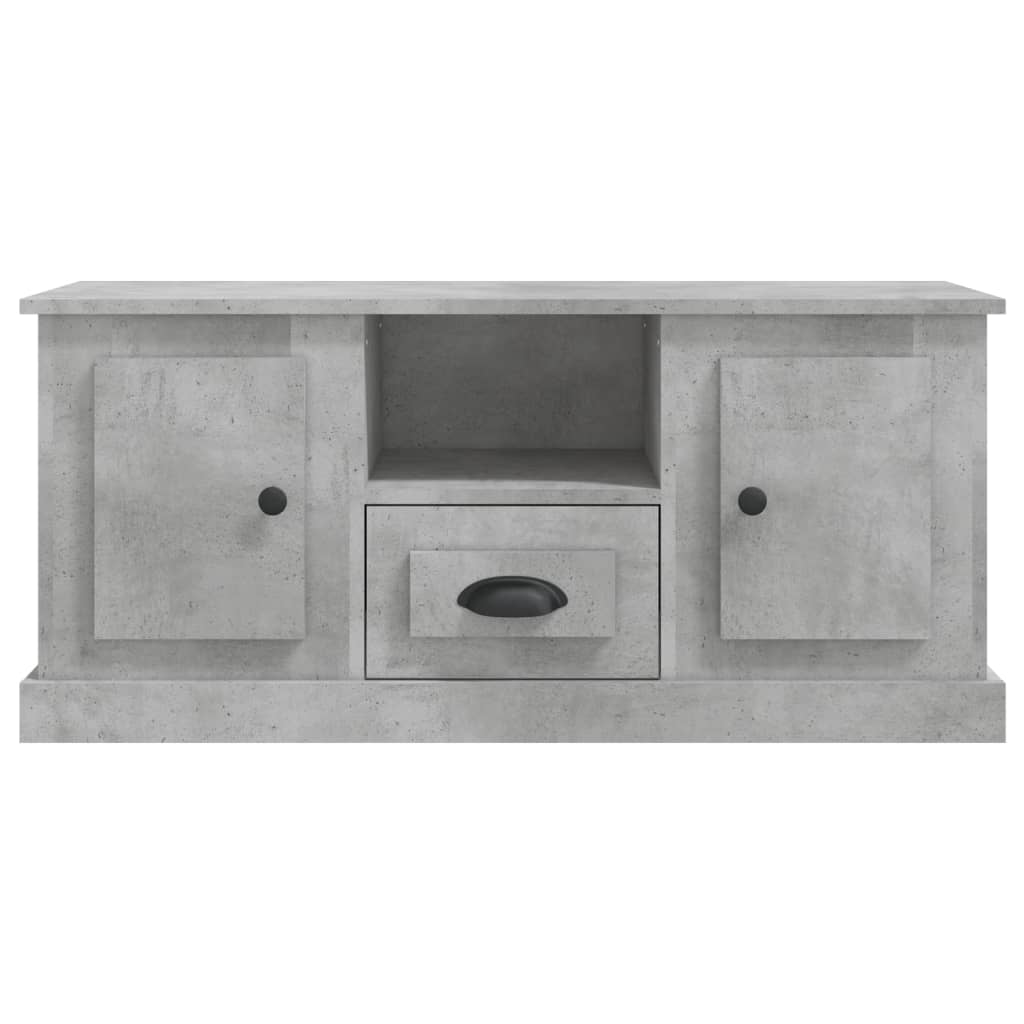 vidaXL TV Cabinet Concrete Grey 100x35.5x45 cm Engineered Wood