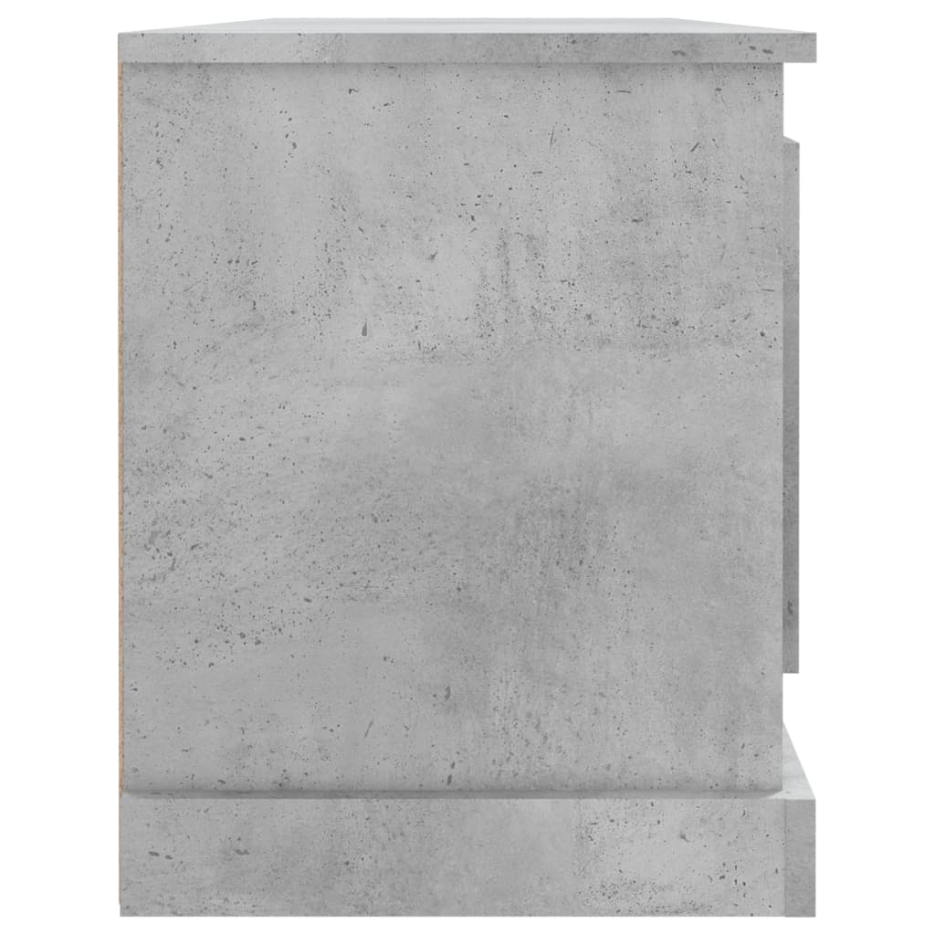 TV Cabinet Concrete Grey 100x35,5x45 cm Engineered Wood