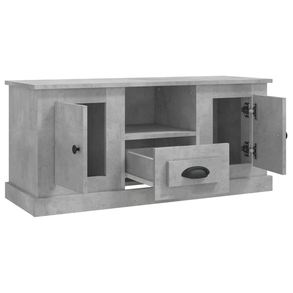 TV Cabinet Concrete Grey 100x35,5x45 cm Engineered Wood