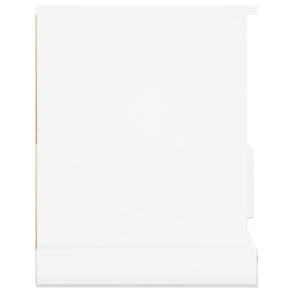 TV Cabinet High Gloss White 93x35,5x45 cm Engineered Wood