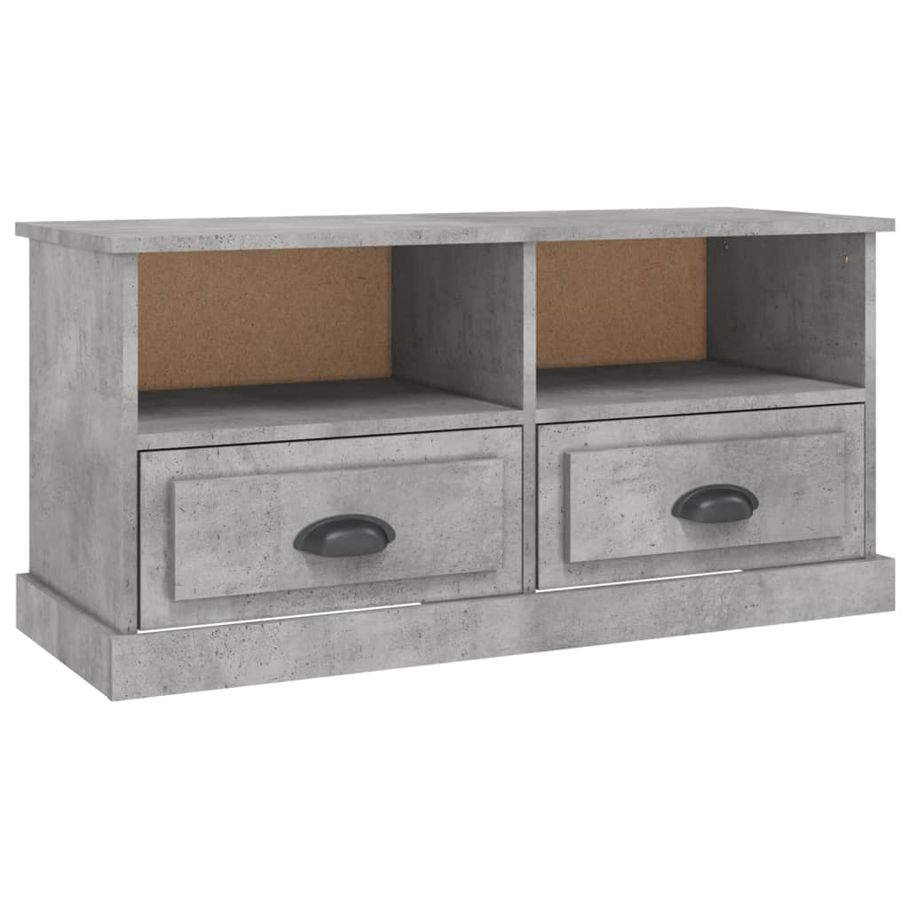 TV Cabinet Concrete Grey 93x35,5x45 cm Engineered Wood