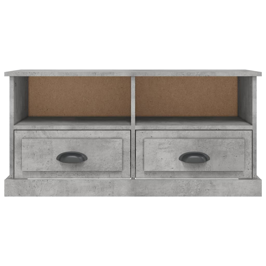 TV Cabinet Concrete Grey 93x35,5x45 cm Engineered Wood