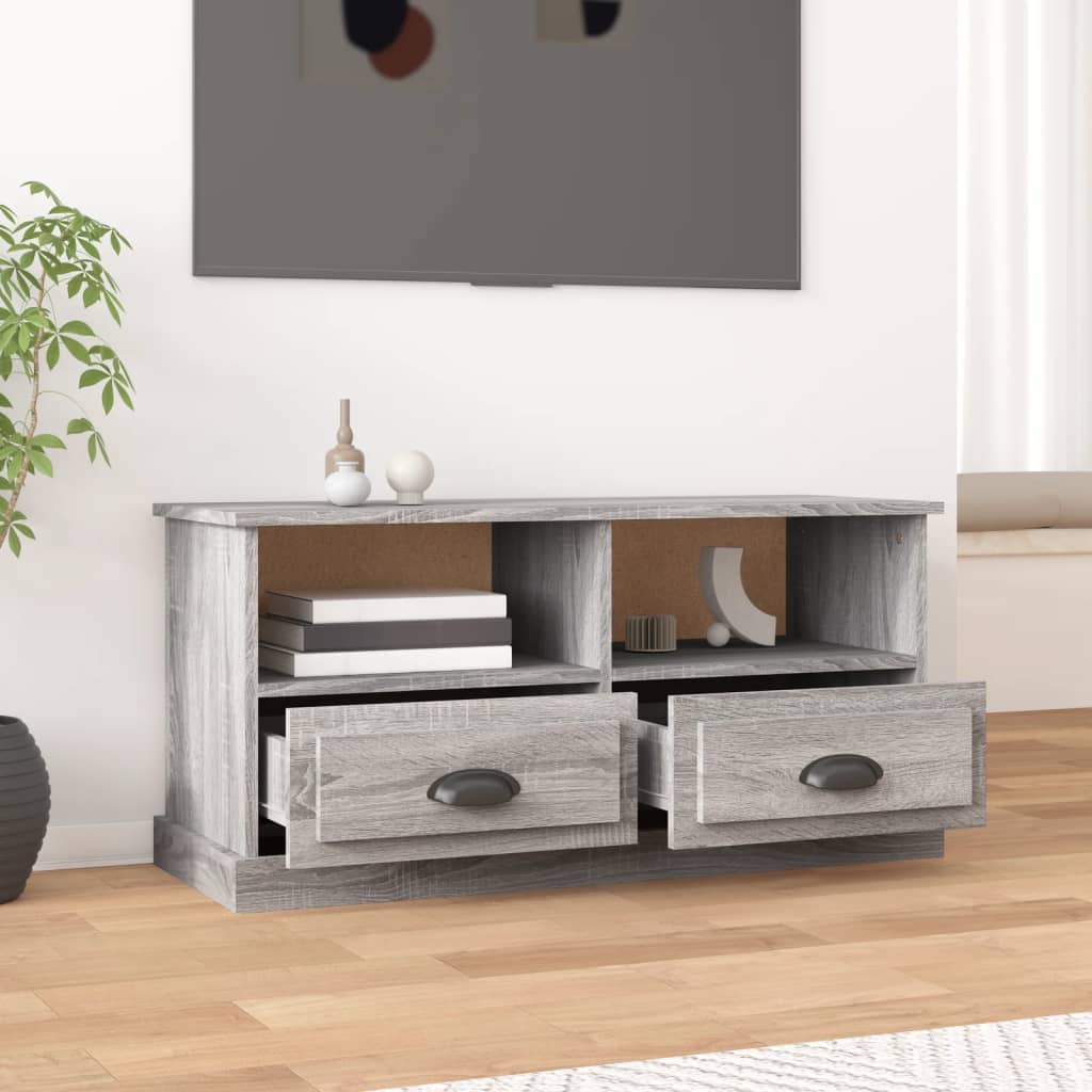 TV Cabinet Grey Sonoma 93x35,5x45 cm Engineered Wood