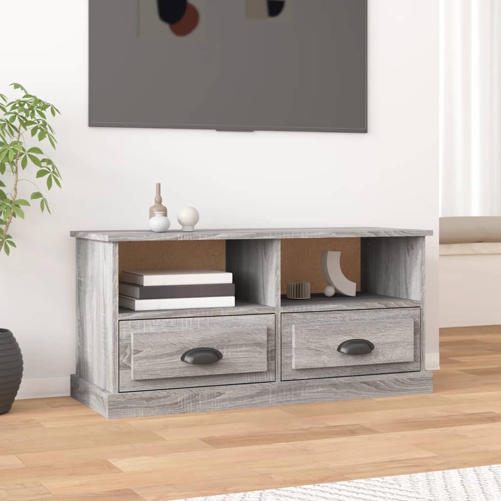 TV Cabinet Grey Sonoma 93x35,5x45 cm Engineered Wood