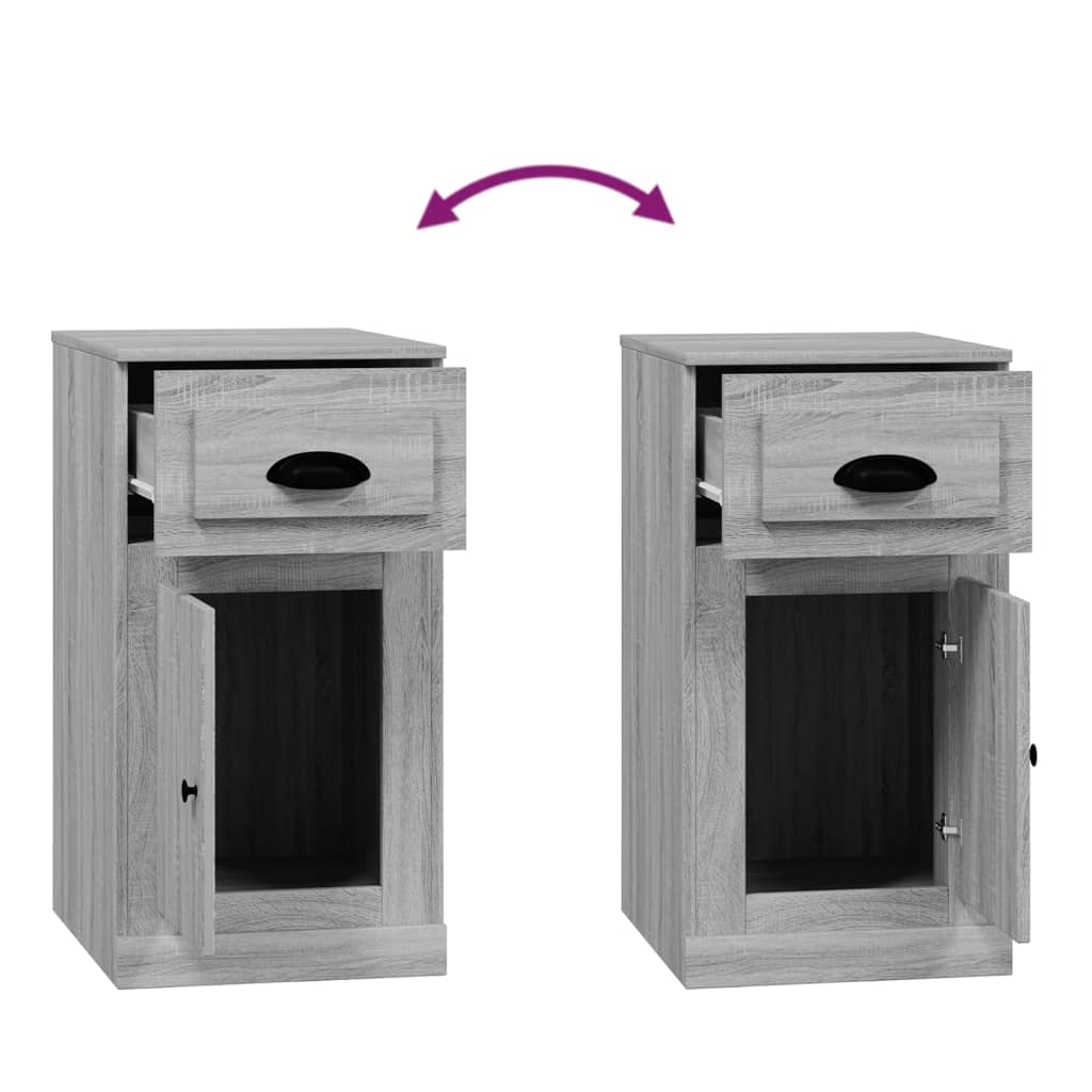 Side Cabinet with Drawer Grey Sonoma 40x50x75cm Engineered Wood