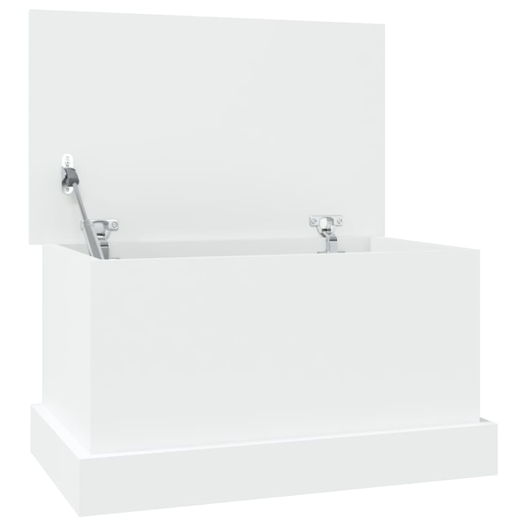 vidaXL Storage Box White 50x30x28 cm Engineered Wood