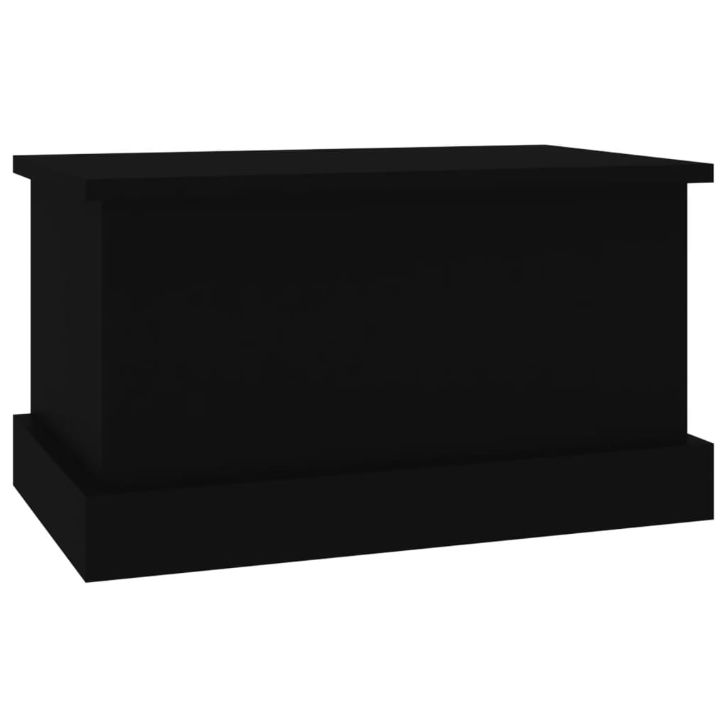 vidaXL Storage Box Black 50x30x28 cm Engineered Wood