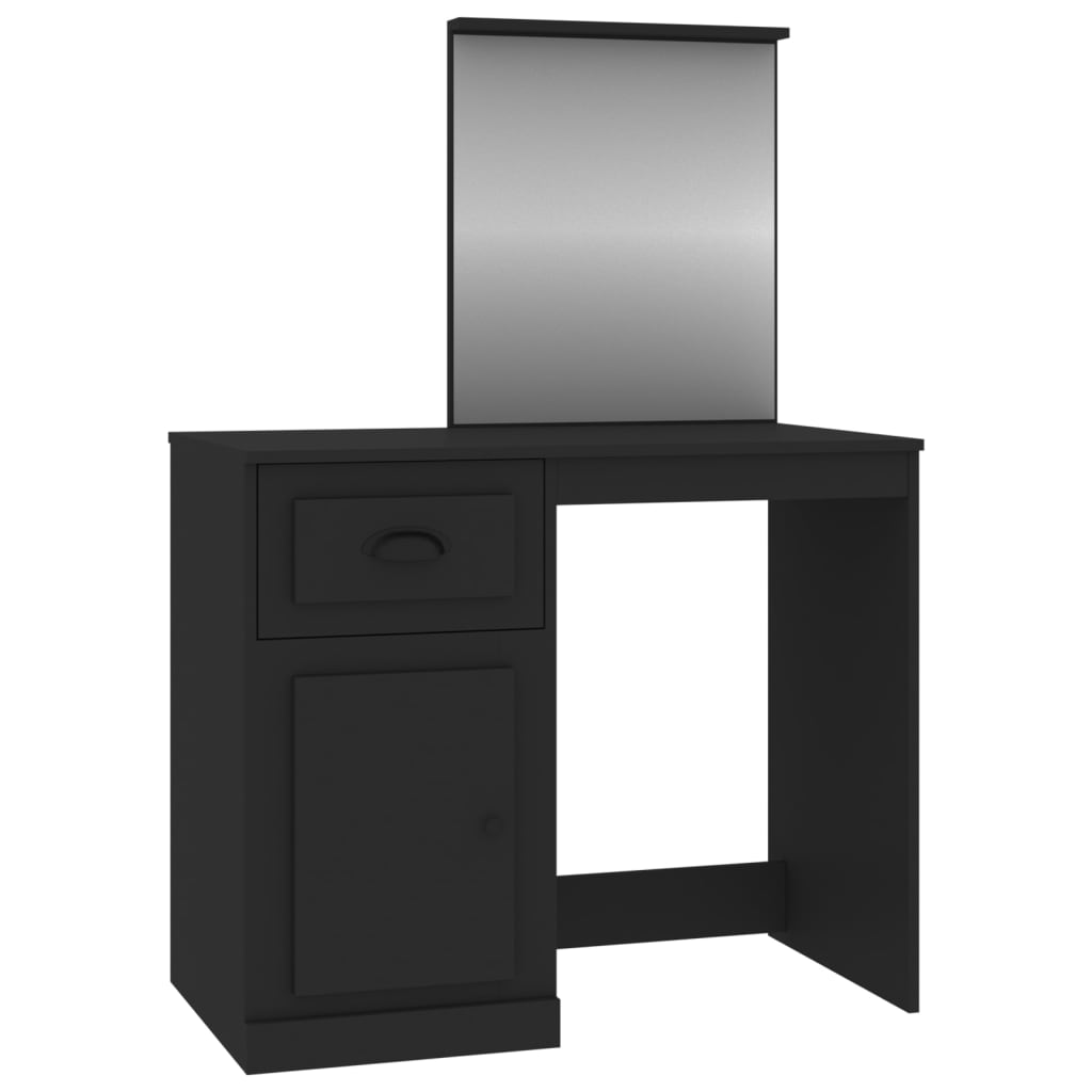 Dressing Table | Black | Engineered wood, acrylic | Standard