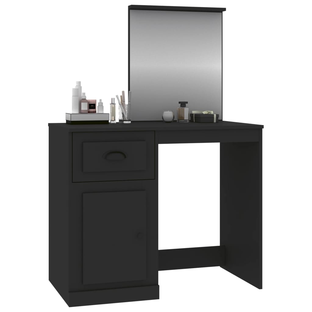 Dressing Table | Black | Engineered wood, acrylic | Standard