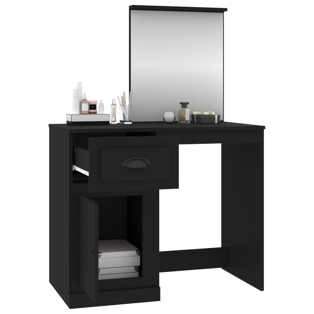 Dressing Table | Black | Engineered wood, acrylic | Standard