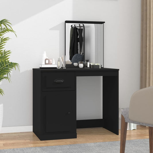 Dressing Table | Black | Engineered wood, acrylic | Standard