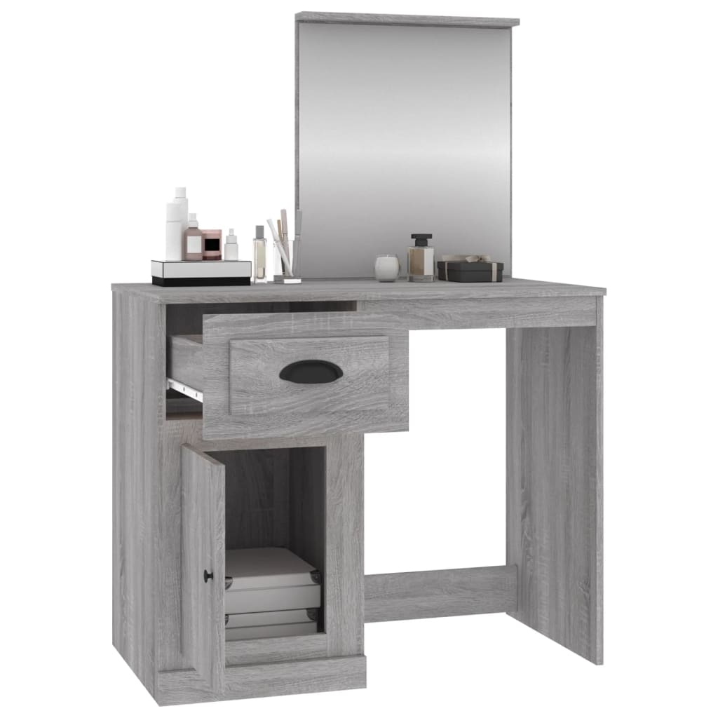 Dressing Table | Grey Sonona | Engineered Wood, Acrylic