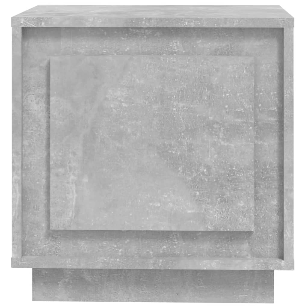 Bedside Cabinet Concrete Grey 44x35x45 cm Engineered Wood