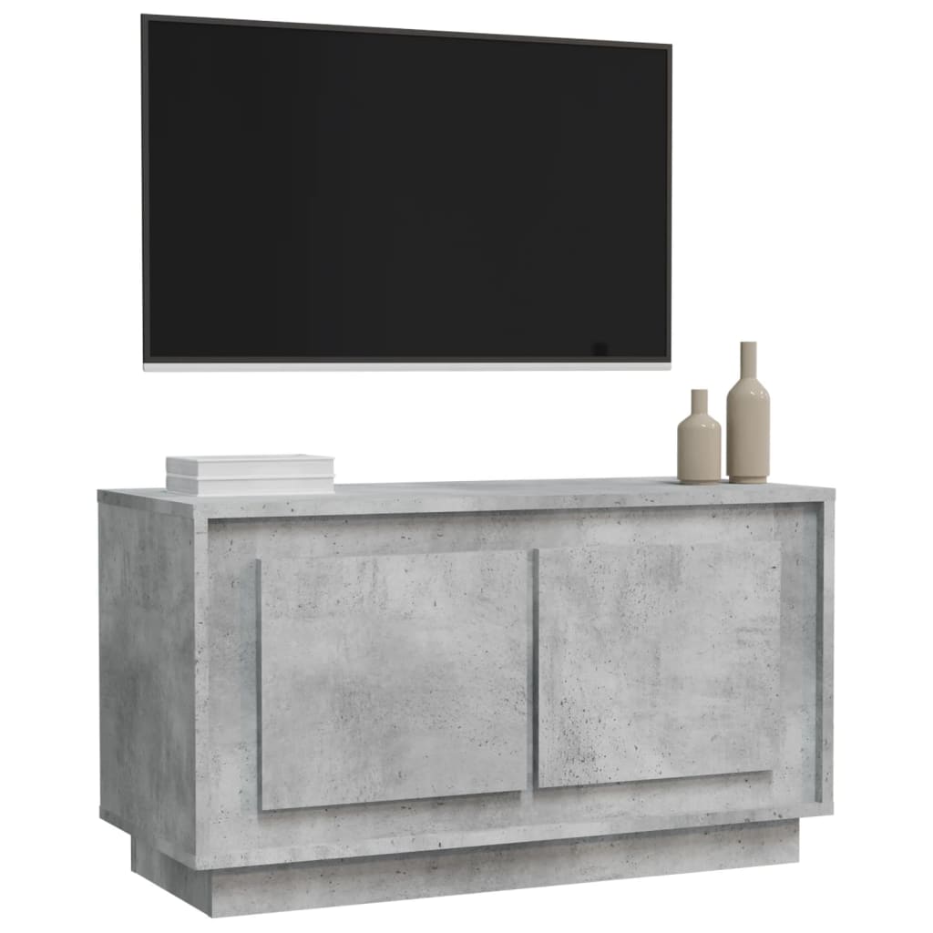 vidaXL TV Cabinet Concrete Grey 80x35x45 cm Engineered Wood