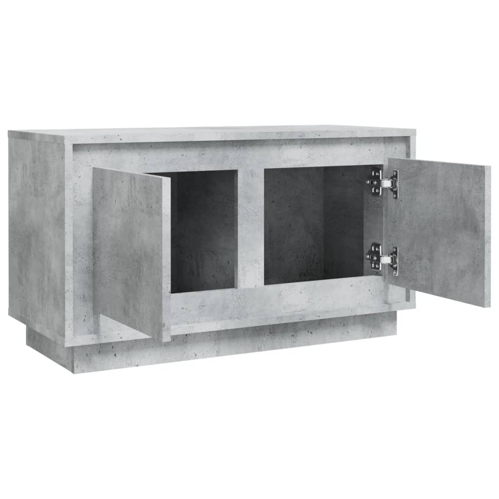 vidaXL TV Cabinet Concrete Grey 80x35x45 cm Engineered Wood