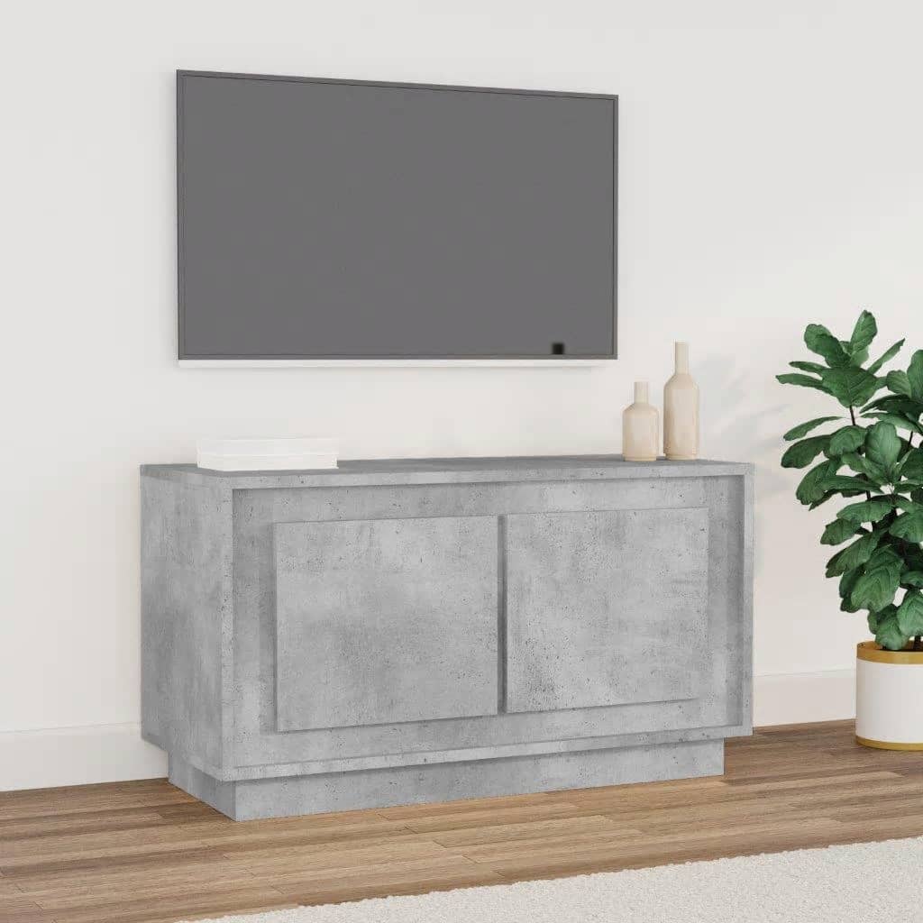 vidaXL TV Cabinet Concrete Grey 80x35x45 cm Engineered Wood