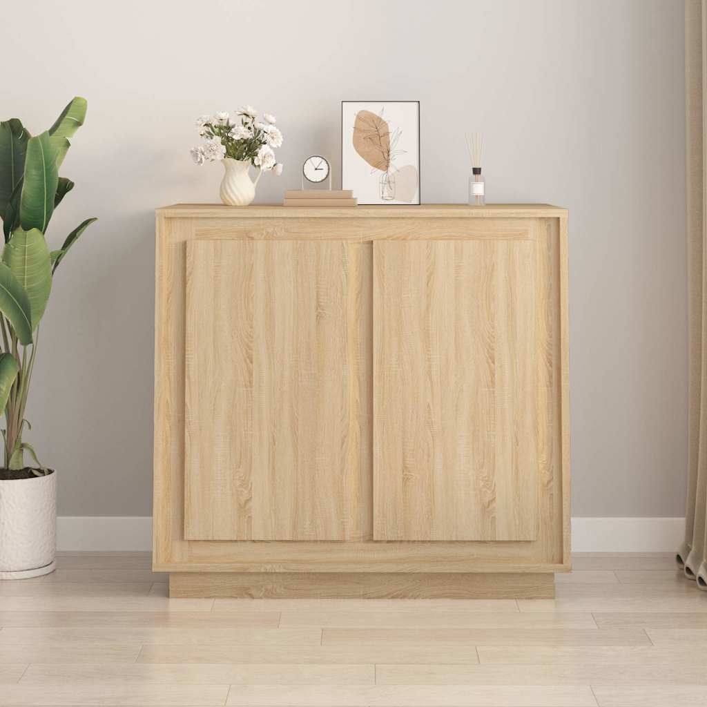 Sideboard Sonoma Oak 80x34x75 cm Engineered Wood