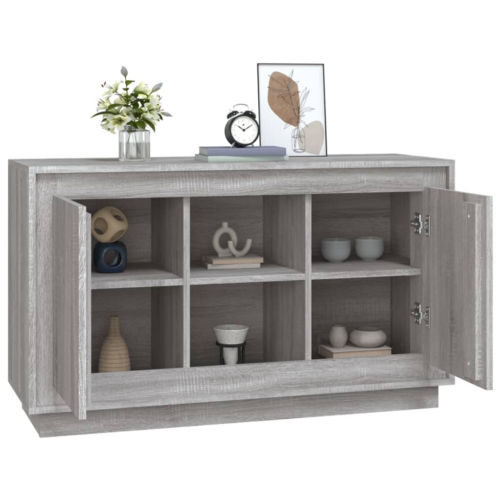 Sideboard Grey Sonoma 102x35x60 cm Engineered Wood