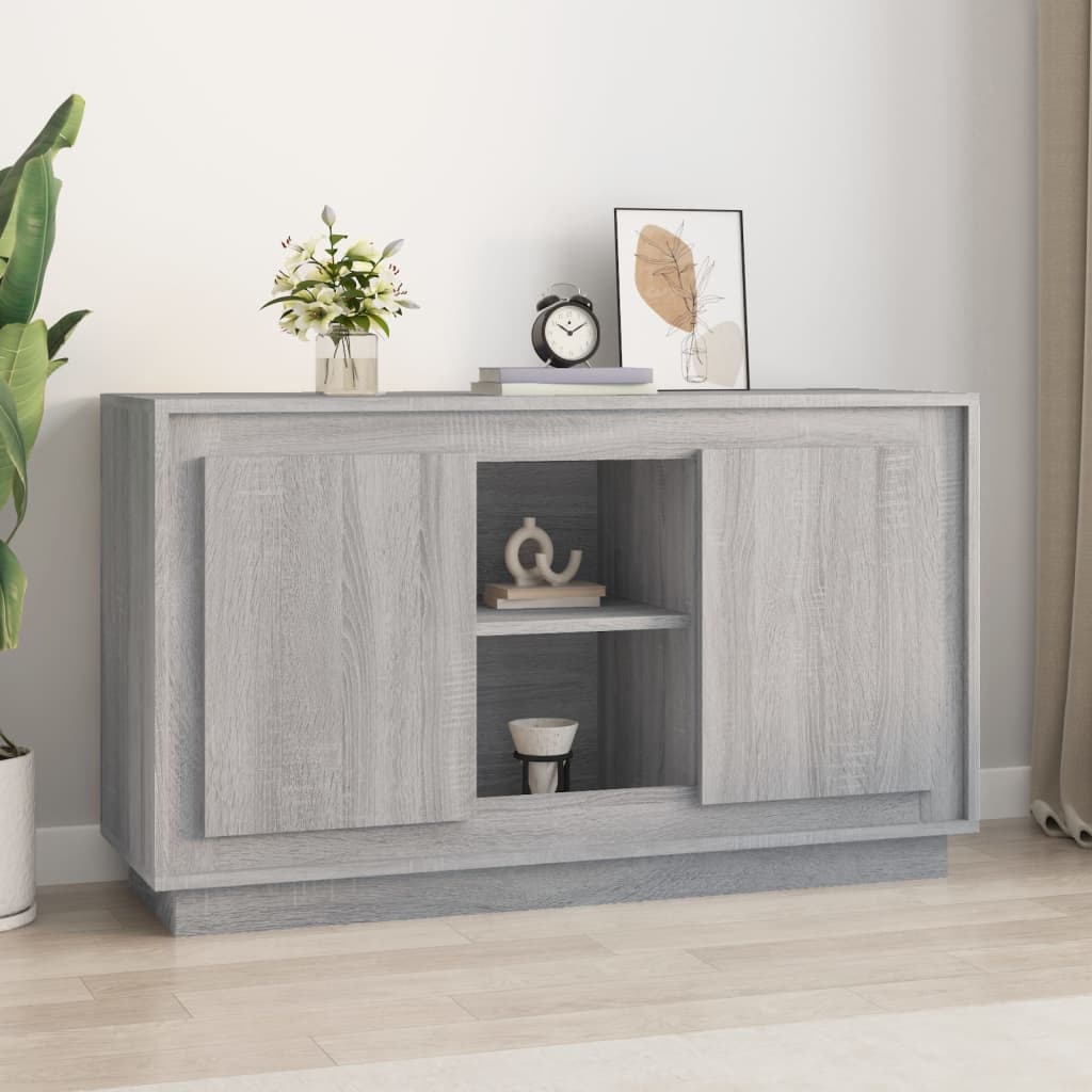 Sideboard Grey Sonoma 102x35x60 cm Engineered Wood