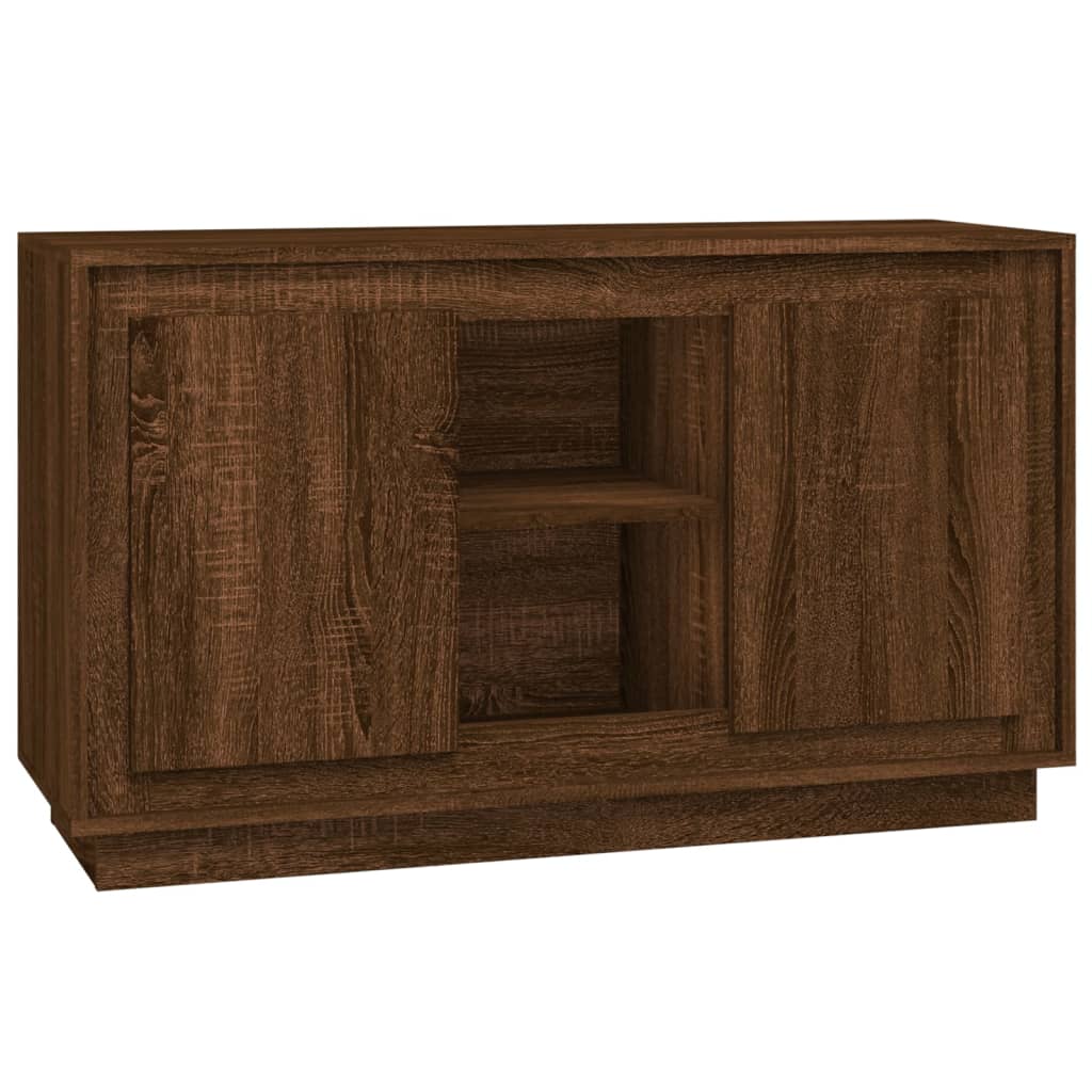 Sideboard Brown Oak 102x35x60 cm Engineered Wood