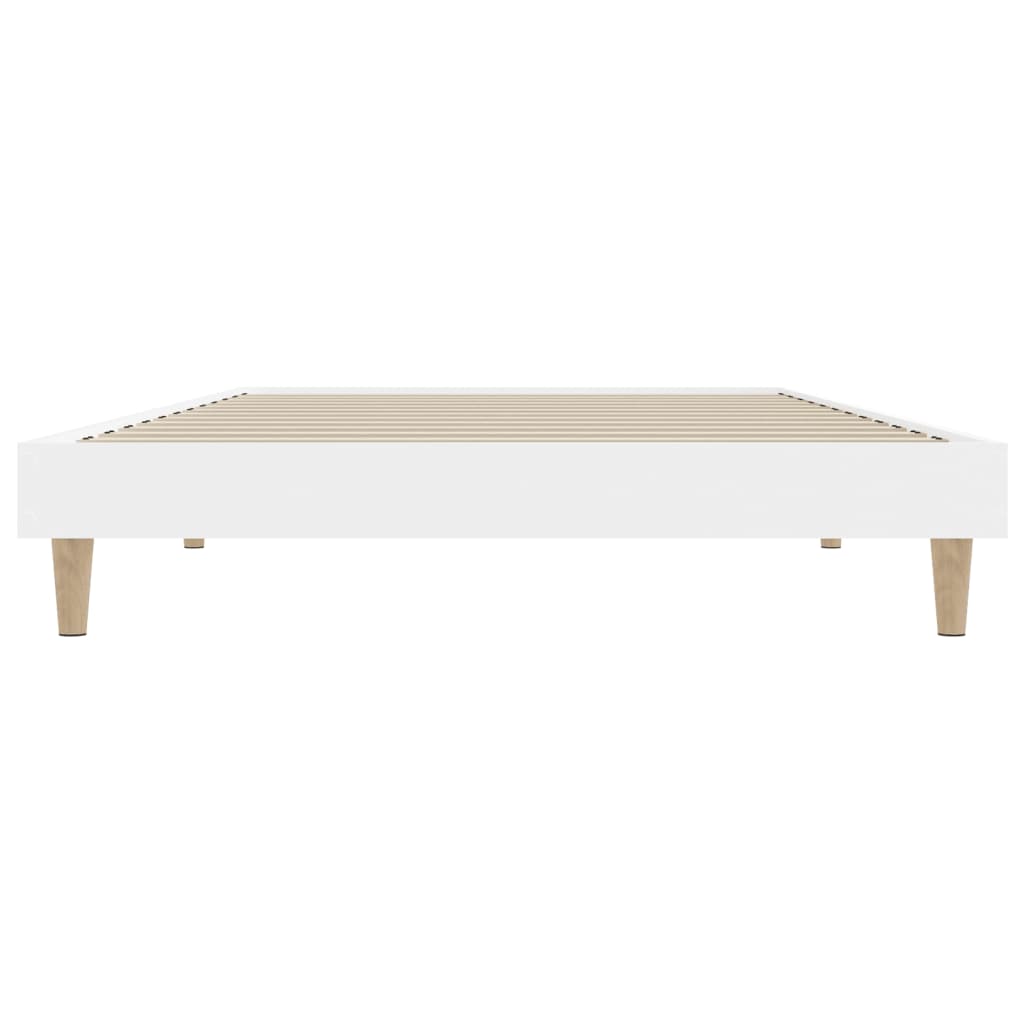 vidaXL Bed Frame without Mattress White 100x200 cm Engineered Wood