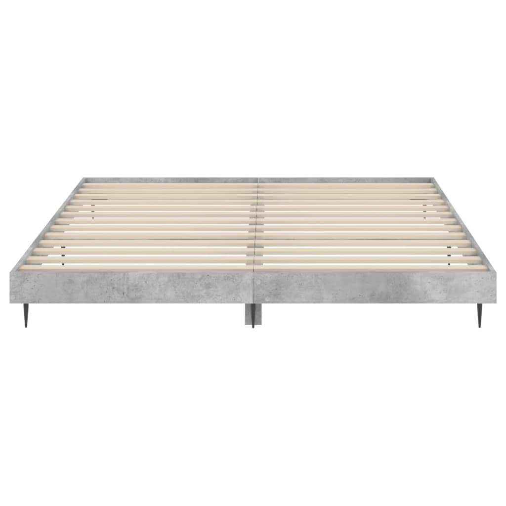 Bedframe betongrijs 120x200 cm Engineered Wood