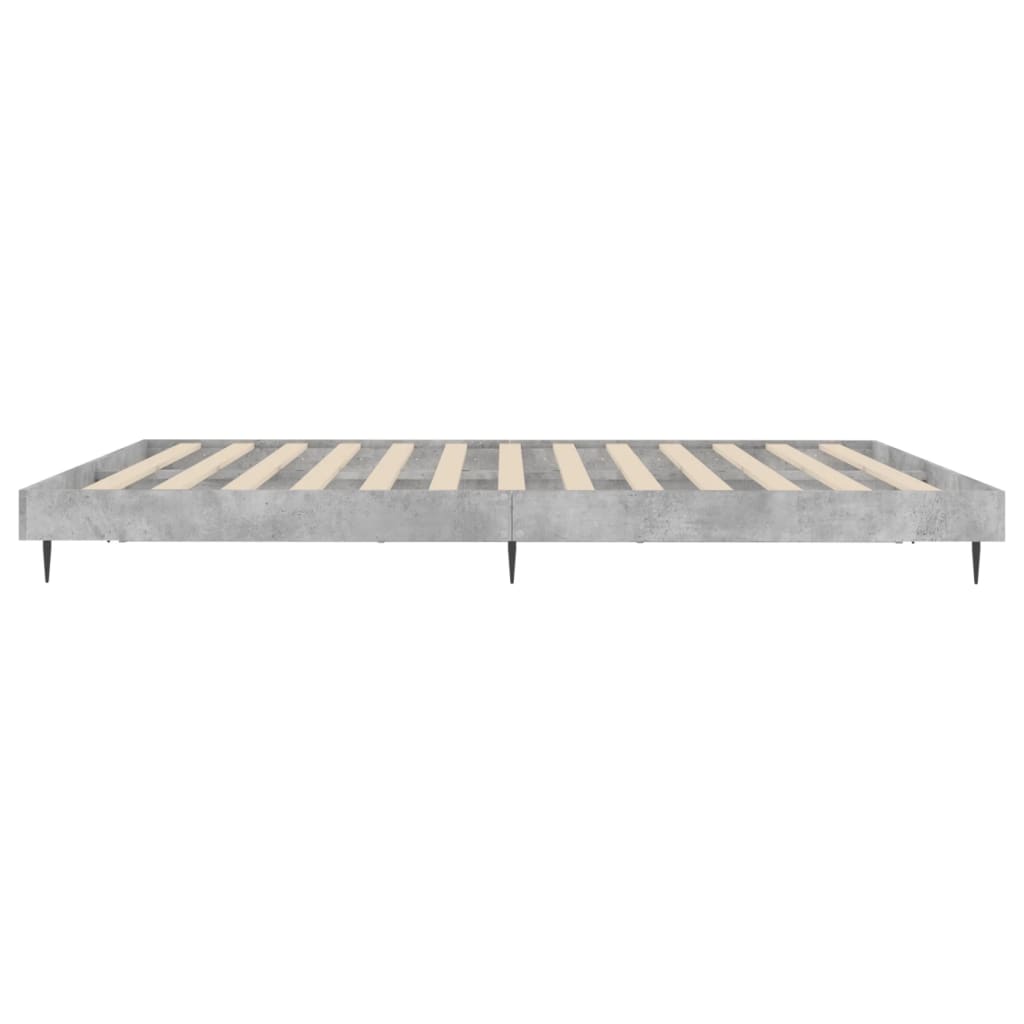 vidaXL Bed Frame without Mattress Concrete Grey 120x200 cm