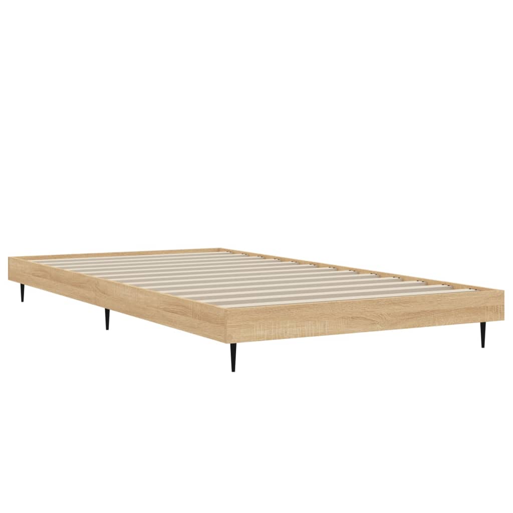 vidaXL Bed Frame without Mattress Sonoma Oak 90x200 cm Engineered Wood