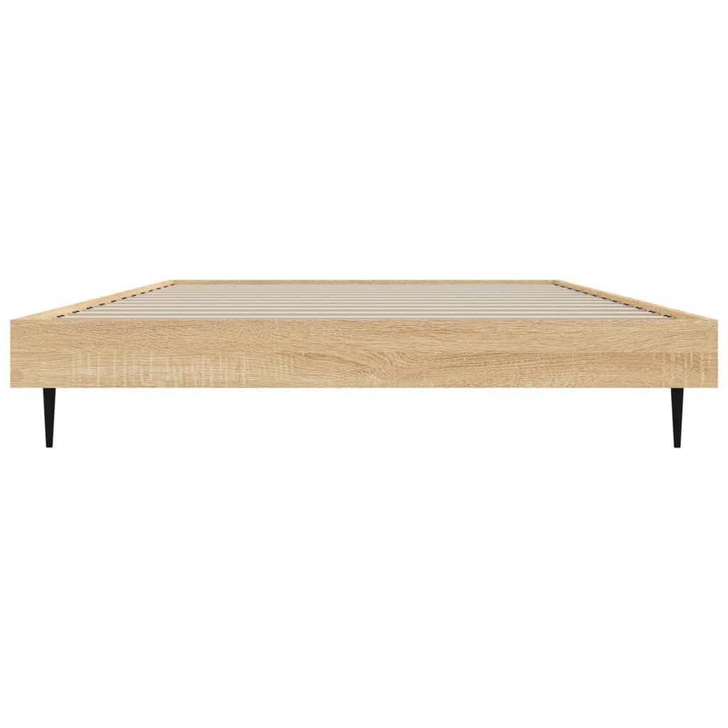 vidaXL Bed Frame without Mattress Sonoma Oak 90x200 cm Engineered Wood