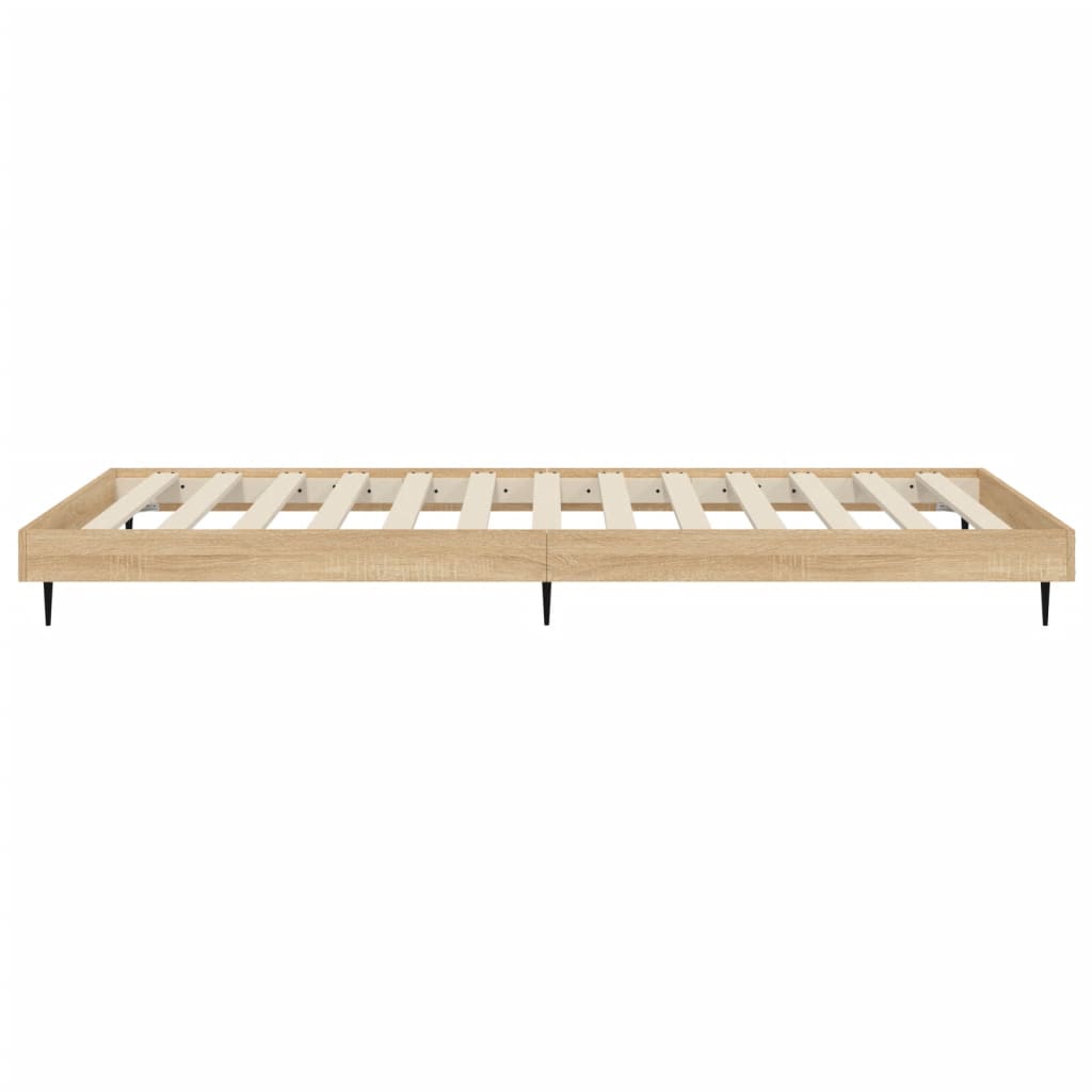 vidaXL Bed Frame without Mattress Sonoma Oak 90x200 cm Engineered Wood