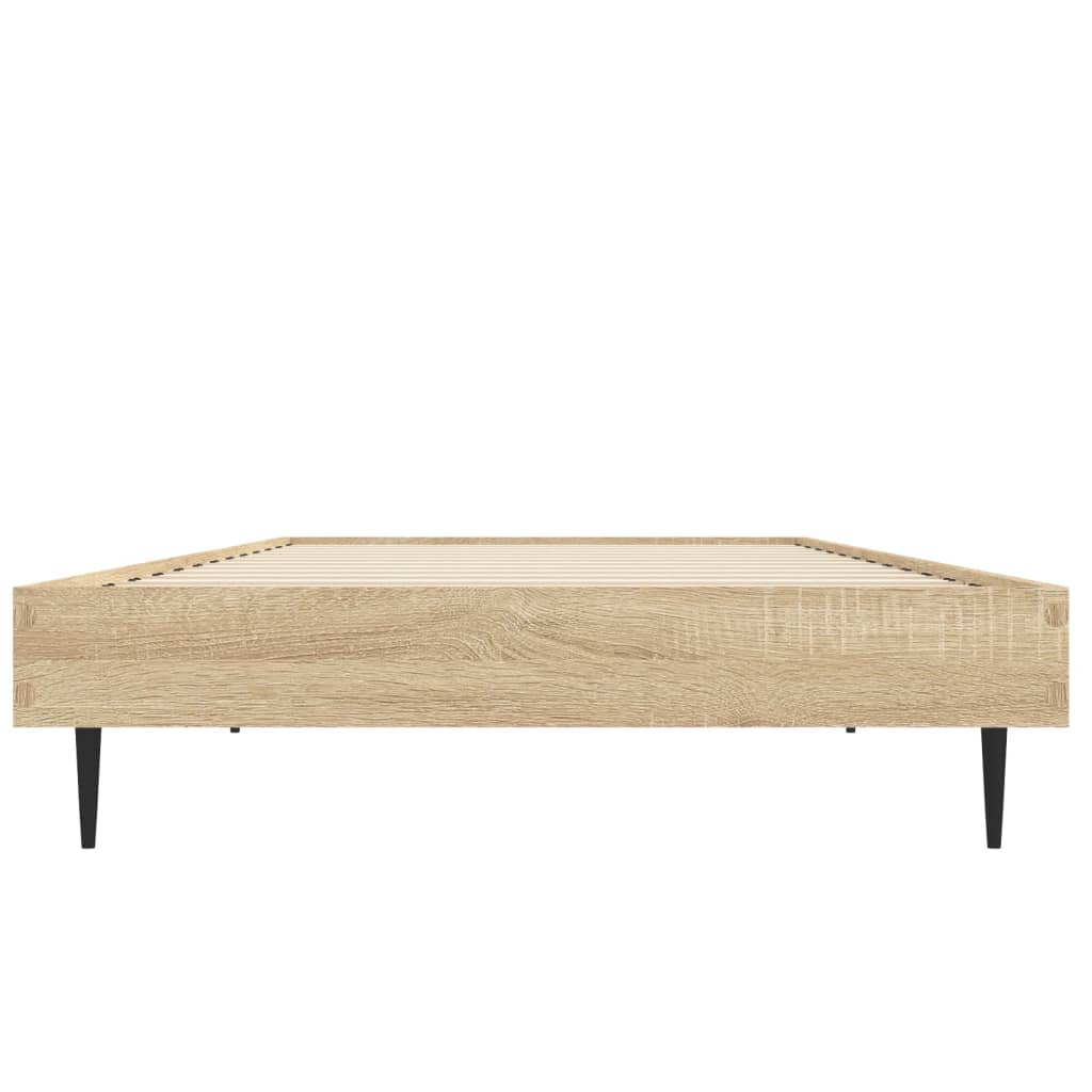 Cadre de lit Chêne Sonoma 75x190 cm 2FT6 Small Single Engineered Wood