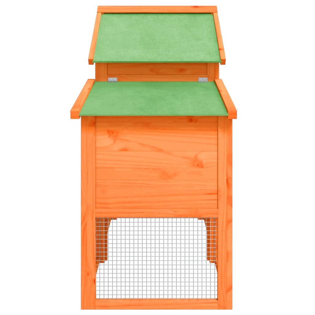 vidaXL Chicken Coop Brown 186.5x58.5x113 cm Solid Wood Pine