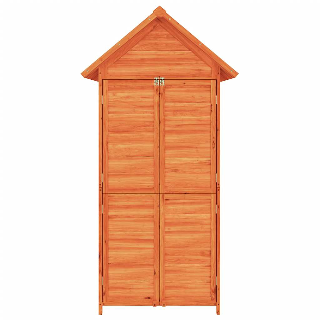 Garden Tool Shed Brown 89x52.5x175 cm Solid Wood Pine