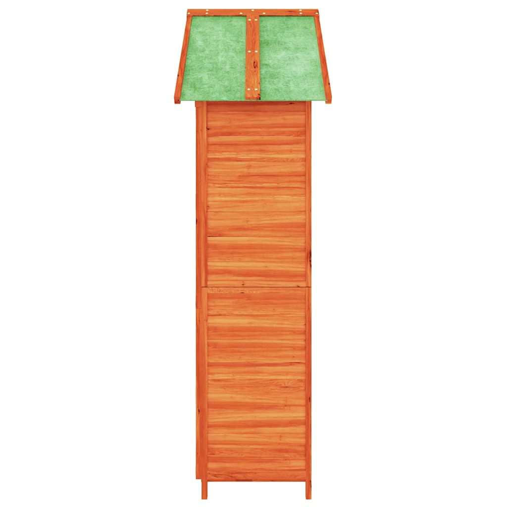 Garden Tool Shed Brown 89x52.5x175 cm Solid Wood Pine