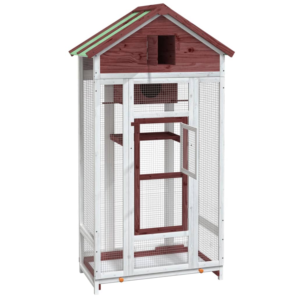 Bird House Mocha 91.5x53x170 cm Solid Wood Pine
