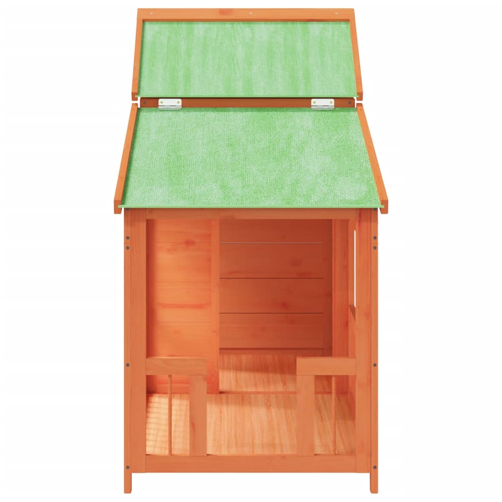 Dog Kennel Brown 143x60,5x109 cm Solid Wood Pine